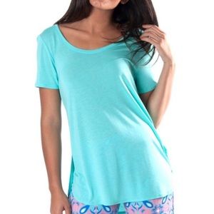 All for Color Turquoise tunic t-shirt